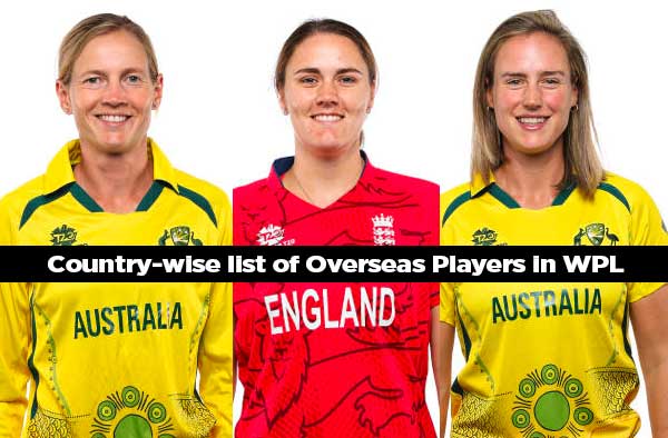 Country-wise list of Overseas Players selected in WPL Auction. PC: Getty Images