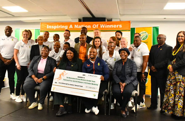 South Africa Women's Team rewarded with Rand 7.5 Million boost. PC: ProteasWomenCSA / Twitter