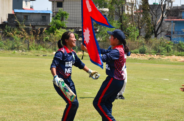 Nepal Blind Women's team beat India to take 1-0 Lead. PC: Twitter