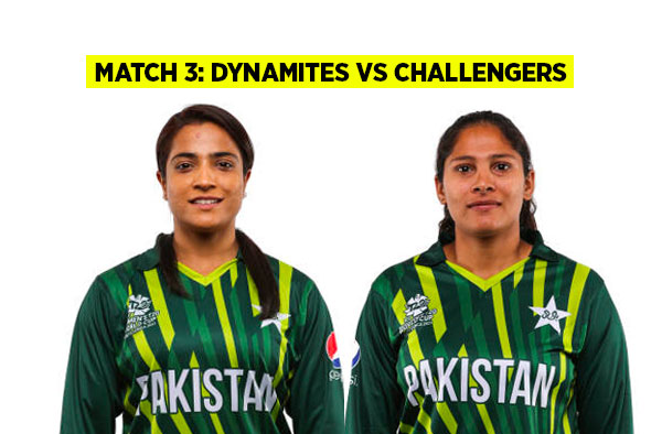 Match 3: Dynamites vs Challengers | Squads | Players to watch | Fantasy Playing XI | Live streaming