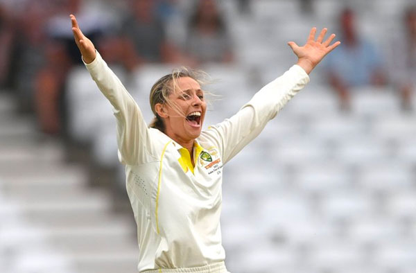 Ashleigh Gardner demolishes England line-up with her 8 Wicket-Haul. PC: Getty Images