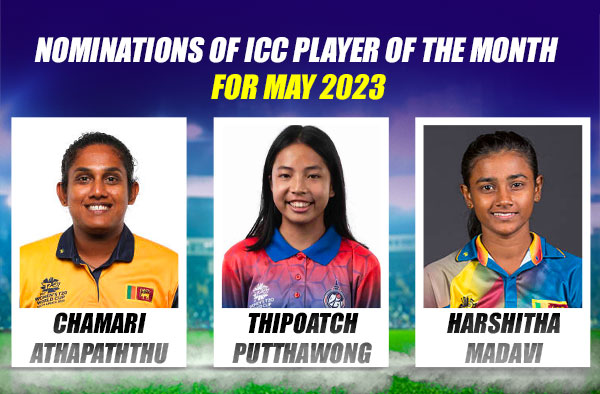 Who made it to ICC's Player of the Month Nominations for May 2023?