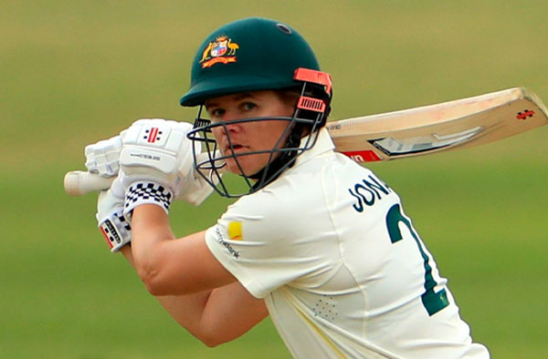 Jess Jonassen's unbeaten 173 helps Australia A tie the Practice Test against England. PC: Getty Images