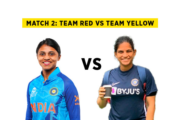 Match 2: Team Red vs Team Yellow | Squads | Players to watch | Fantasy Playing XI | Live streaming