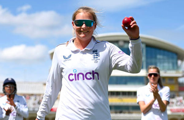 Sophie Ecclestone picks fifer in 1st Innings of Ashes 2023 Test. PC: Getty Images