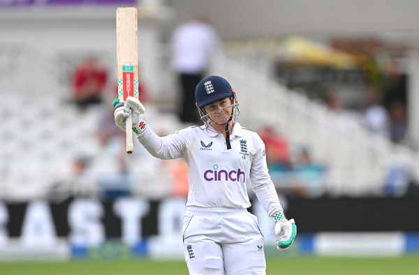 Tammy Beaumont becomes first English woman to score Test Double Century. PC: Getty Images