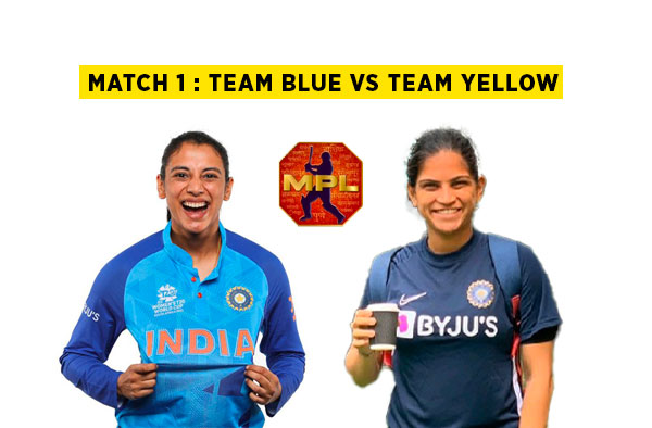 Match 1 : Team Blue vs Team Yellow | Squads | Players to watch | Fantasy Playing XI | Live streaming