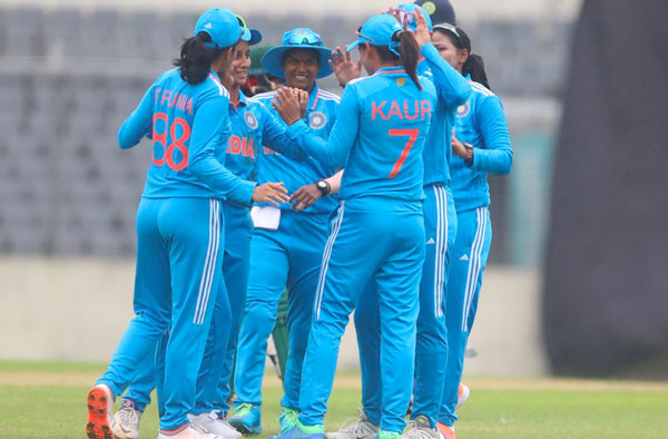 Indian Women's Cricket team against Bangladesh. PC: BCCI