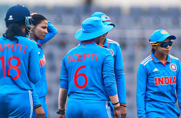 Indian Women's team lost to Bangladesh by 40 Runs. PC: BCCI