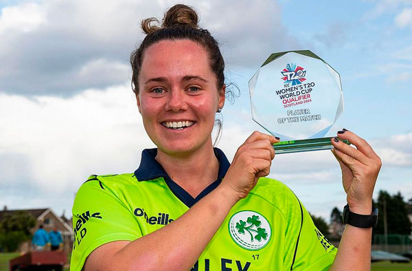 Laura Delany becomes Ireland's Most Capped Female Player. PC: ICC