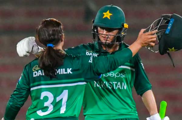 Bismah Maroof and Sidra Amin's Fifty ensures Pakistan a consolation victory in the third ODI. PC: Getty 