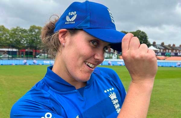 Nat Sciver-Brunt Scores Fastest ever Century in her 100th ODI. PC: Twitter