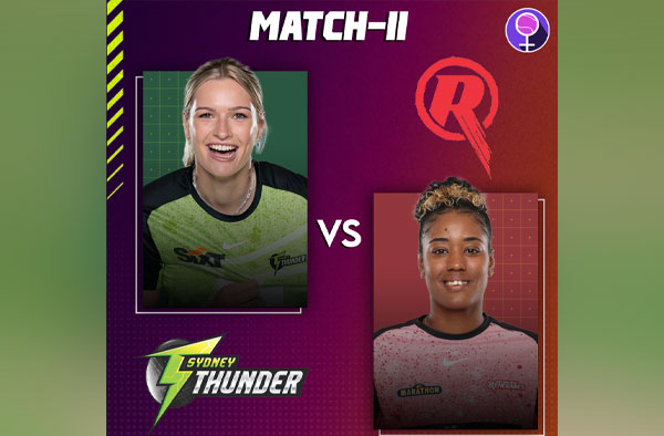 Match 11: Sydney Thunder vs Melbourne Renegades | Squads | Players to watch | Fantasy Playing XI | Live streaming