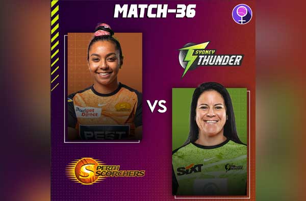 Match 36: Perth Scorchers vs Sydney Thunder | Squads | Players to watch | Fantasy Playing XI | Live streaming
