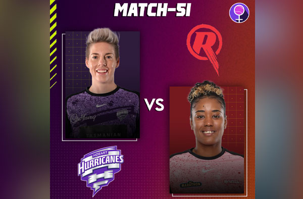 Match 51: Hobart Hurricanes vs Melbourne Renegades | Squads | Players to watch | Fantasy Playing XI | Live streaming