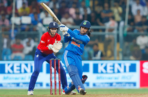 India beat England in the 3rd T20I to end the series with a consolation win. PC: Getty 