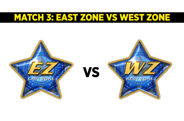 Match 3: East Zone vs West Zone