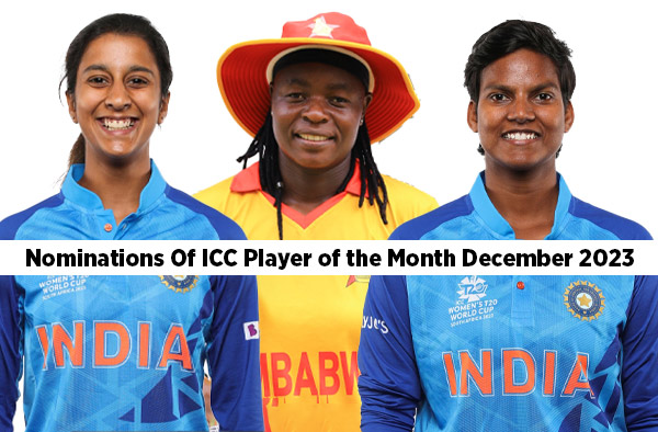 ICC Women’s Player of the Month for December 2023. PC: Getty