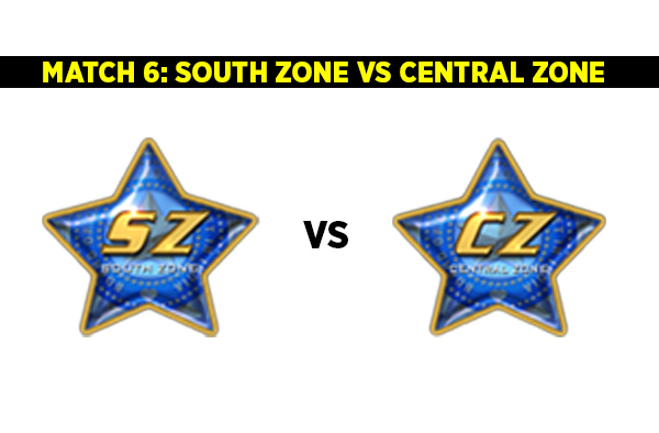 Match 6: South Zone vs Central Zone
