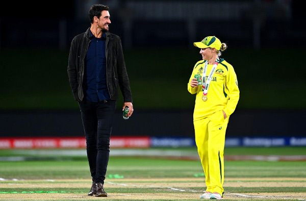 "If you are being highly critical" - Alyssa Healy's hilarious response to Mitchell Starc. PC: Getty