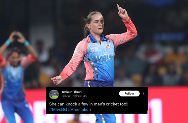 Twitter Erupts after Amelia Kerr shines against Gujarat Giants.