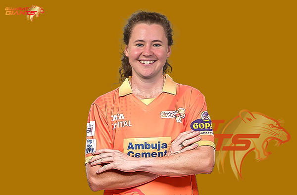 Kathryn Bryce for Gujarat Giants in WPL. PC: Female Cricket