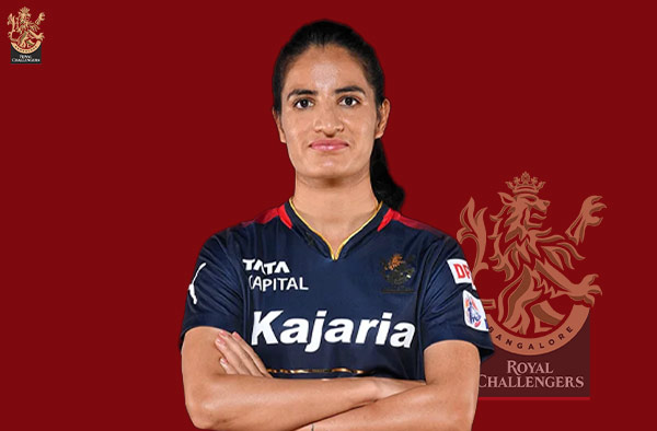 Renuka Singh for Royal Challengers Bangalore in WPL. PC: Female Cricket