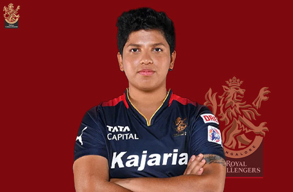 Richa Ghosh for Royal Challengers Bangalore in WPL. PC: Female Cricket