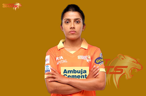 Tanuja Kanwer for Gujarat Giants in WPL. PC: Female Cricket