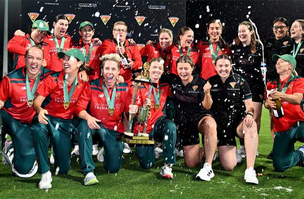 Tasmania claims Third Consecutive WNCL Title with Carey's Century.