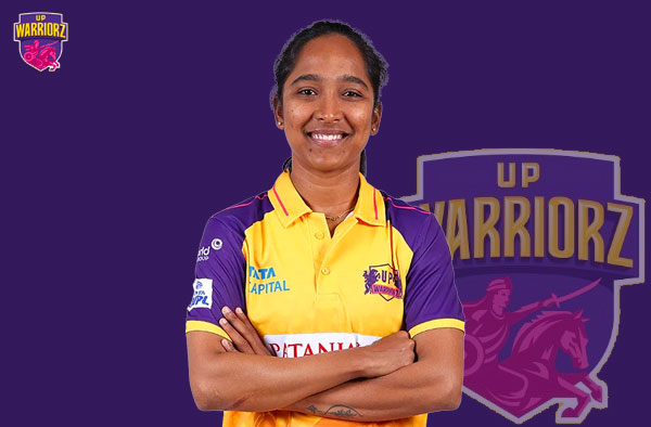 Anjali Sarvani for UP Warriorz in WPL. PC: Female Cricket