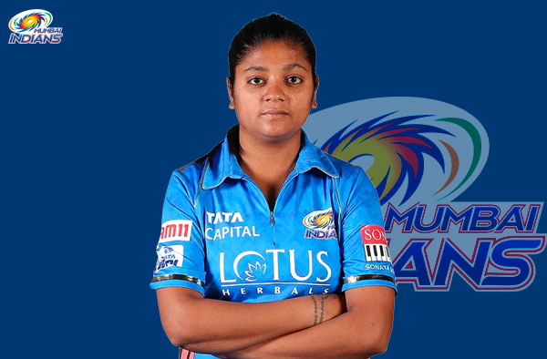 Saika Ishaque for Mumbai Indians in WPL. PC: Female Cricket
