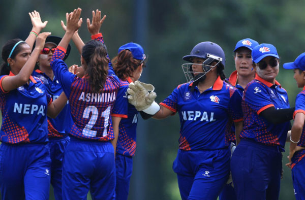 Nepal Women's Cricket Team. PC: Twitter