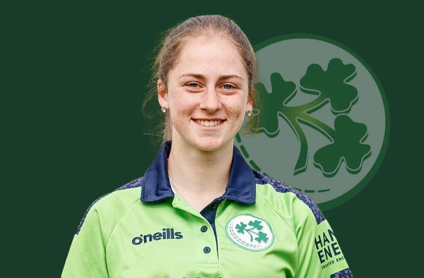 Ava Canning for Ireland. PC: Female Cricket