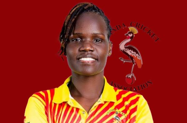 Evelyn Anyipo for Uganda. PC: Female Cricket