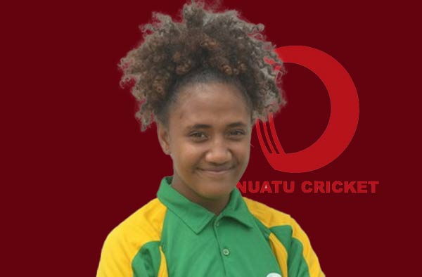 Gillian Chilia for Vanuatu. PC: Female Cricket