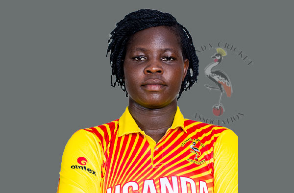 Gloria Obukor for Uganda. PC: Female Cricket