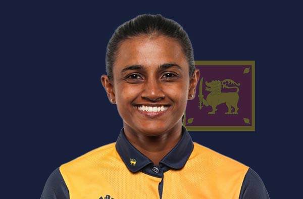 Harshitha Samarawickrama for Sri Lanka. PC: Female Cricket