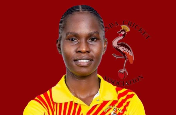 Kevin Awino for Uganda. PC: Female Cricket