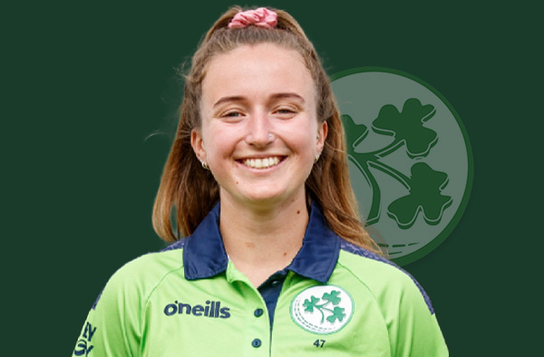 Leah Paul for Ireland. PC: Female Cricket