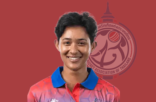 Natthakan Chantam for Thailand. PC: Female Cricket