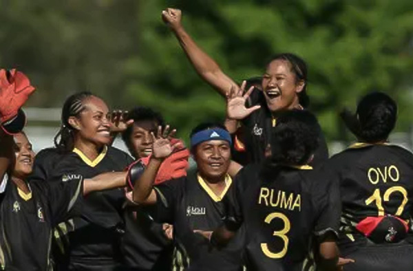 Sibona Jimmy, Vicky Araa, and Pauke Siaka, script Papua New Guinea’s maiden victory in International cricket
