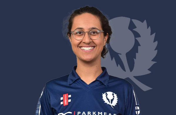 Priyanaz Chatterji for Scotland. PC: Female Cricket