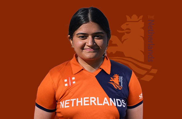 Sanya Khurana for Netherlands. PC: Female Cricket