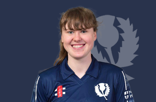 Sarah Bryce for Scotland. PC: Female Cricket