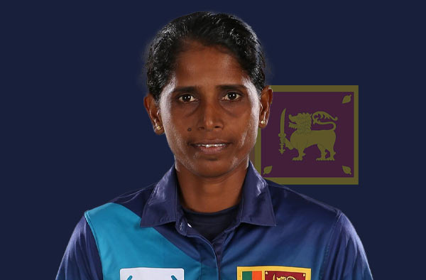 Udeshika Prabodhani for Sri Lanka. PC: Female Cricket