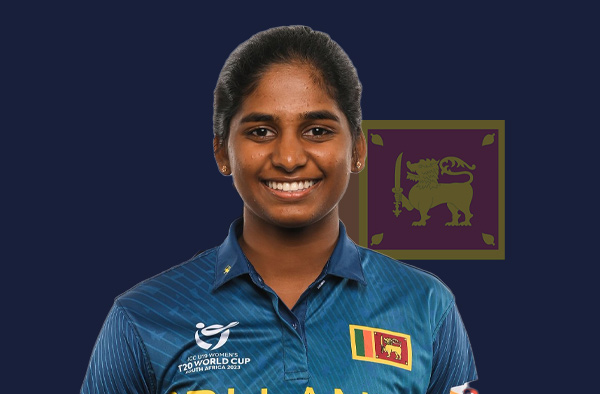 Vishmi Gunaratne for Sri Lanka. PC: Female Cricket