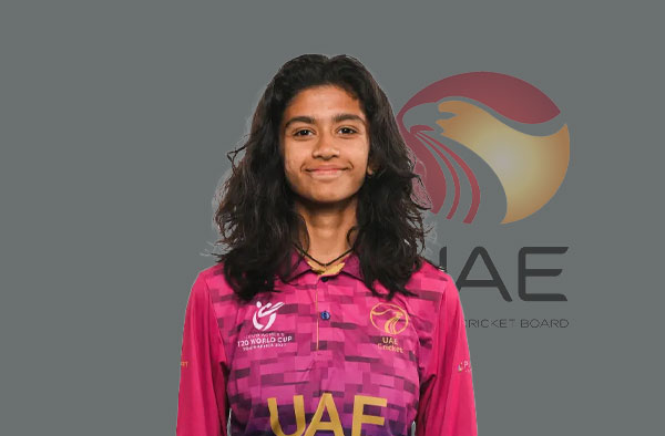 Avanee Patil for UAE. PC: Female Cricket