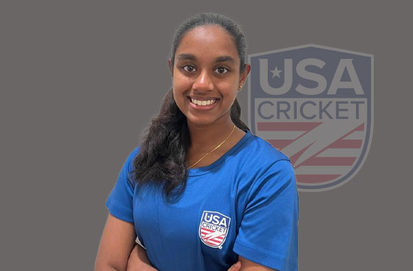 Saanvi Immadi for USA. PC: Female Cricket
