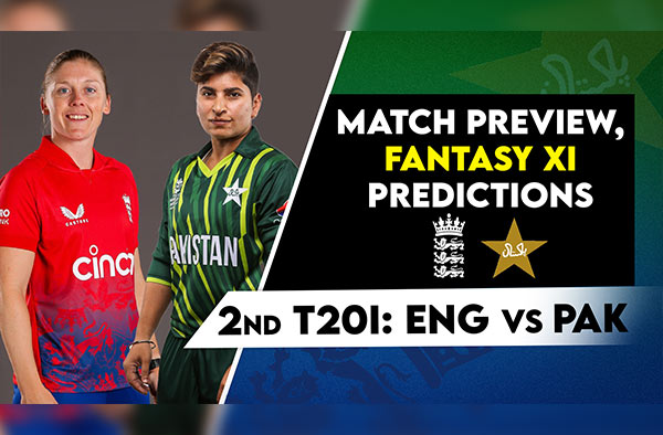 2nd T20I England vs Pakistan